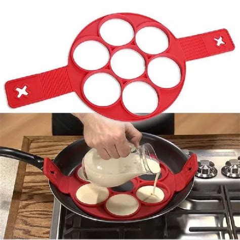 Stampo in silicone per pancake con 7 fori
