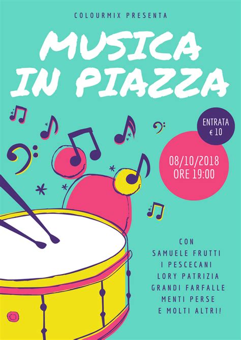Manifesto di un evento musicale
