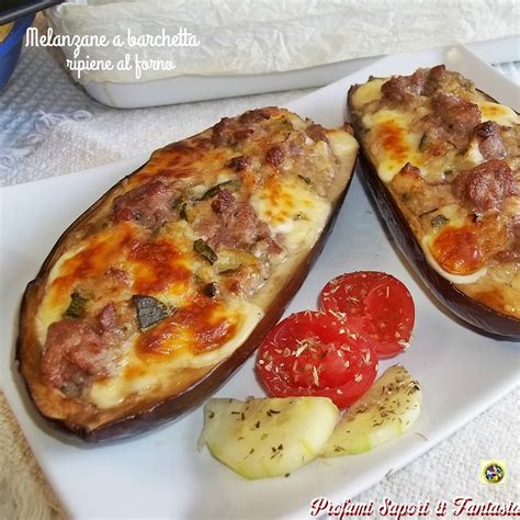 melanzane a barchetta ripiene al forno