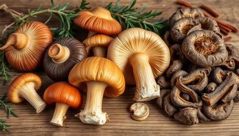 Varietà di funghi freschi