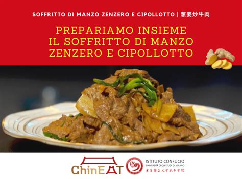 Ingredienti per il manzo soffritto con zenzero e cipollotto