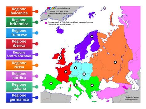 Mappa che mostra le regioni europee rinomate per la produzione di formaggi erborinati