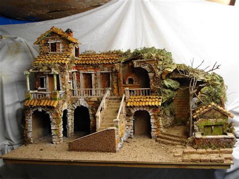 Presepe artigianale in una cappella