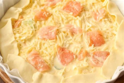Quiche di salmone con porri