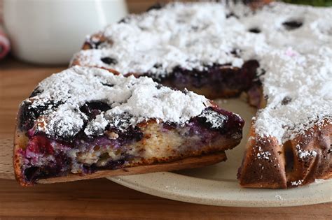 torta ai mirtilli soffice