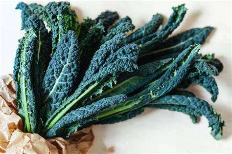 Foglie di cavolo nero con segni di peronospora