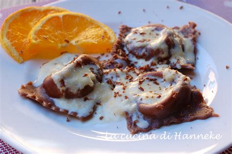 Ingredienti per i ravioli al cacao