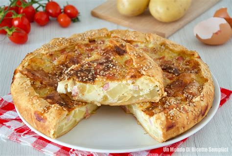 Quiche di patate, ricotta e uova pronta