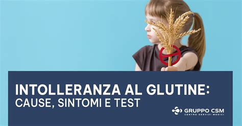 Infografica con i sintomi comuni dell'intolleranza al glutine
