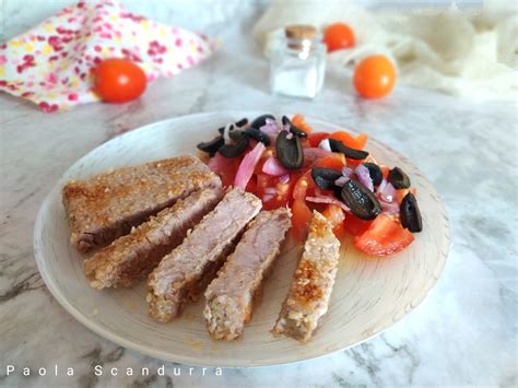 Immagine di un piatto finito di tonno alla catalana ben presentato