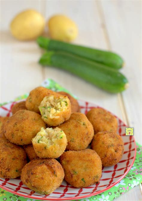 Polpette di zucchine e patate dorate