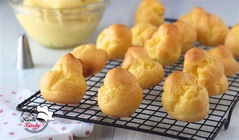 Impasto pasta choux con forma a triangolo