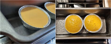 Stampini per flan in cottura a bagnomaria nel forno