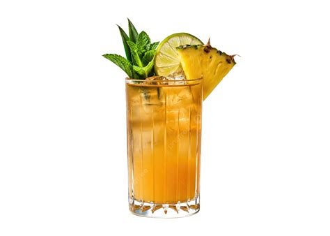 Cocktail Mai Tai servito in un bicchiere highball con guarnizioni tropicali