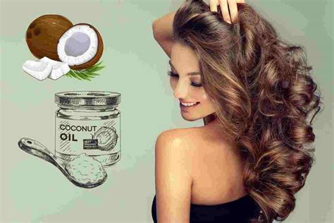 Capelli lunghi e lucenti con olio di cocco