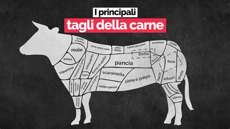 Infografica che mostra i diversi tagli di carne di manzo