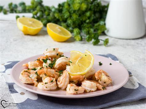 Mazzancolle in padella con prezzemolo e limone