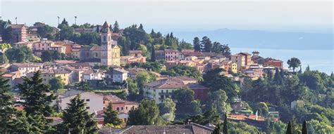 Panorama di San Zeno di Montagna con castagneti