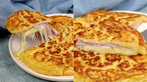 Focaccia cotta in padella con ripieno filante