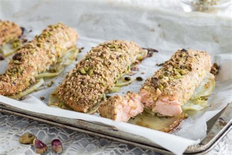 Filetto di trota in crosta con pistacchi