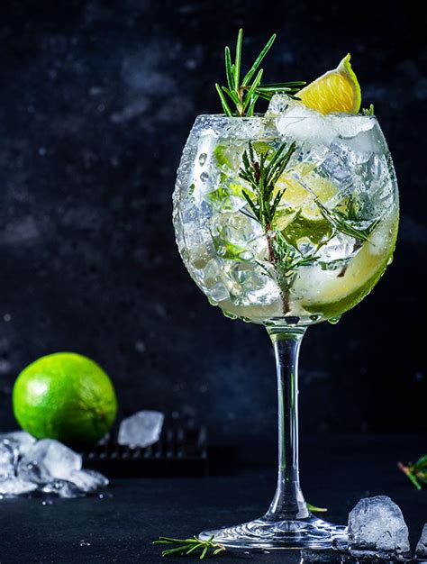 Cocktail Gin Tonic con guarnizione