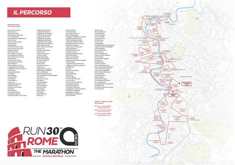 Mappa del percorso della maratona di Montreal