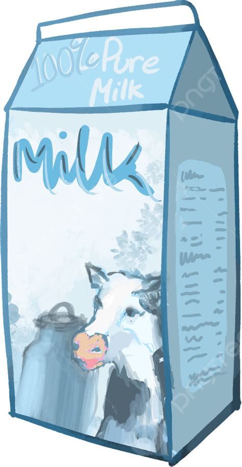 Scatola a forma di cartone del latte decorata