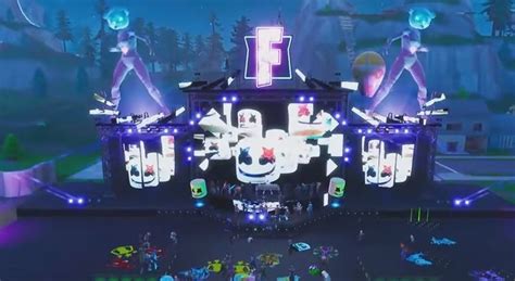 Immagine di un concerto virtuale in Fortnite