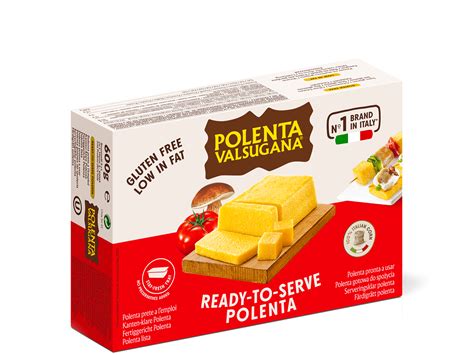 Fette di polenta congelata avvolte in pellicola trasparente