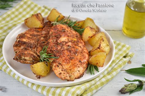 petto di pollo cotto in friggitrice ad aria con guarnizione