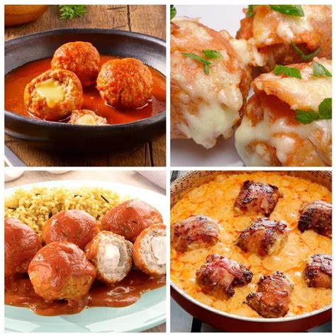 Variazioni di polpette con ingredienti diversi