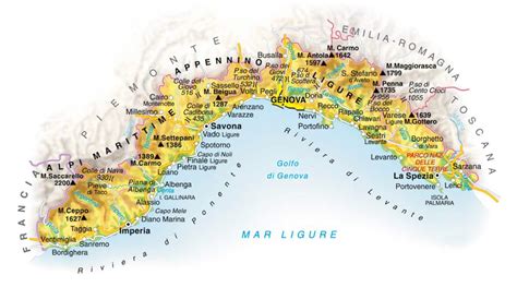 Una mappa stilizzata della Liguria con Bargagli evidenziata