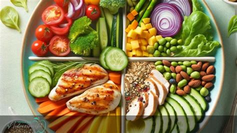 Piatto equilibrato con verdure, proteine e carboidrati complessi