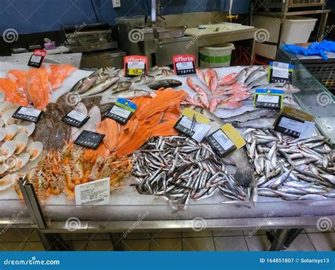 Mercato del pesce con polpi freschi