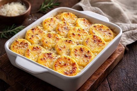 Immagine di gnocchi alla romana gratinati in una pirofila