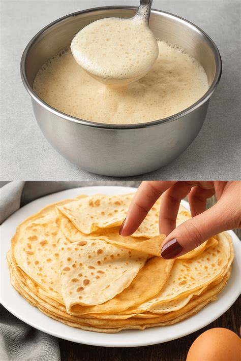 Ingredienti per la pastella delle crêpes