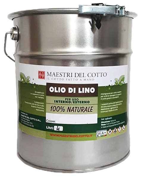 Bottiglia di olio di lino cotto e pennello