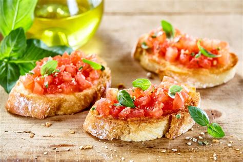 pomodorini basilico bruschetta