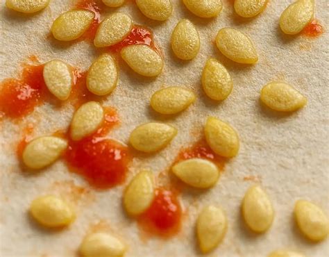 Semi di pomodoro su carta da cucina