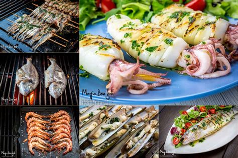 Pesce alla griglia con contorni mediterranei