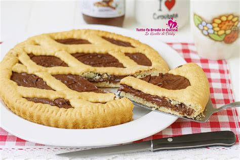 Crostata alla Nutella marmorizzata intera