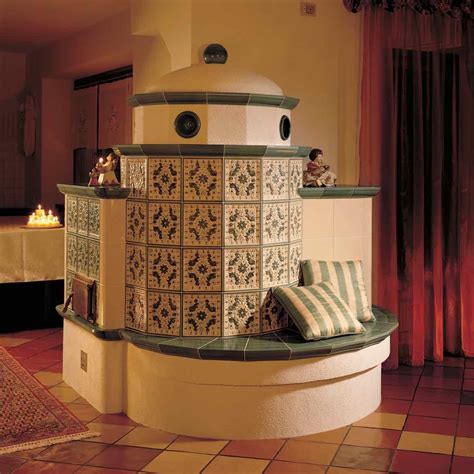 Diagramma del flusso di calore in una stufa in maiolica ad accumulo