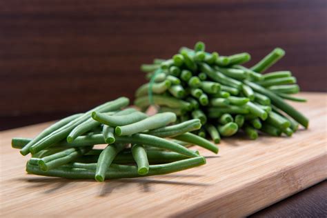 Fagiolini freschi pronti per essere cucinati