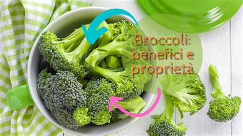 Infografica che illustra i principali benefici dei broccoli per la salute