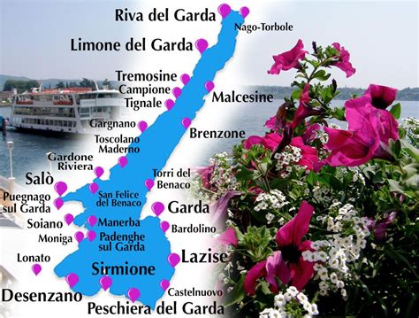Mappa di Limone sul Garda con evidenziato l'Hotel Alexander