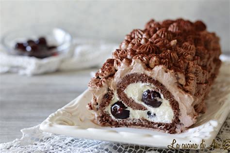 Immagine di un rotolo farcito al cacao