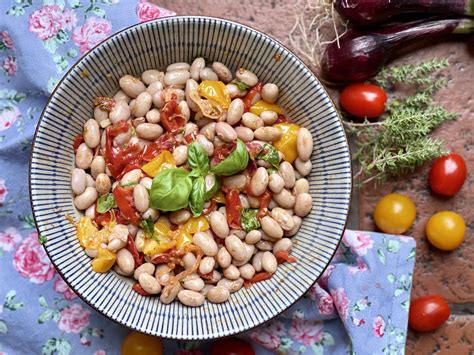 ortaggio estivo con fagioli borlotti