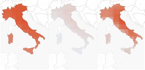 Mappa che mostra le zone di maggiore presenza di Boletus aereus in Italia