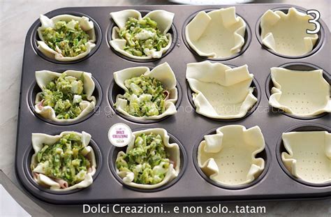 Varianti di cestini di sfoglia con diversi ripieni