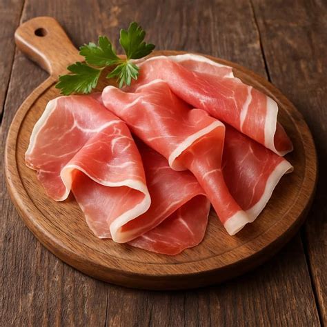 Fette sottili di prosciutto crudo